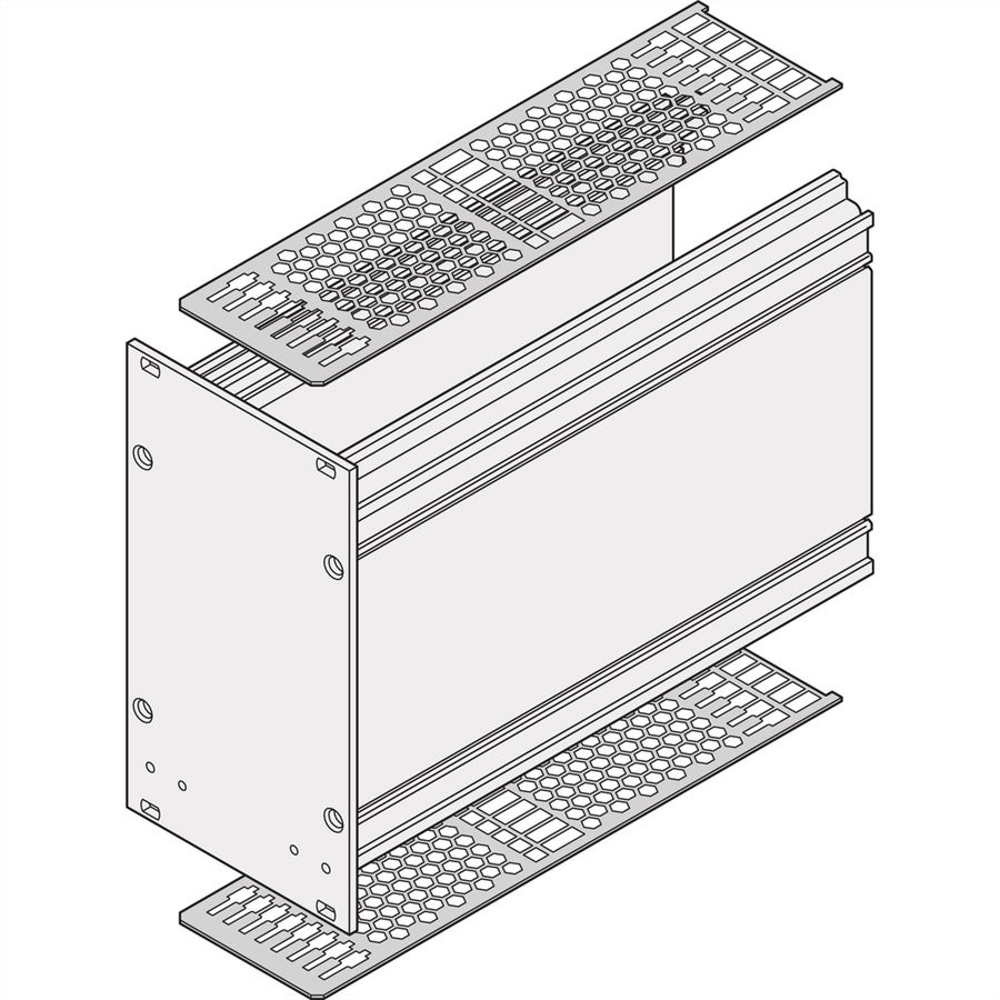 SCHROFF Deckblech für Kassetten - KAS DECKBLECH FS 12TE 167T