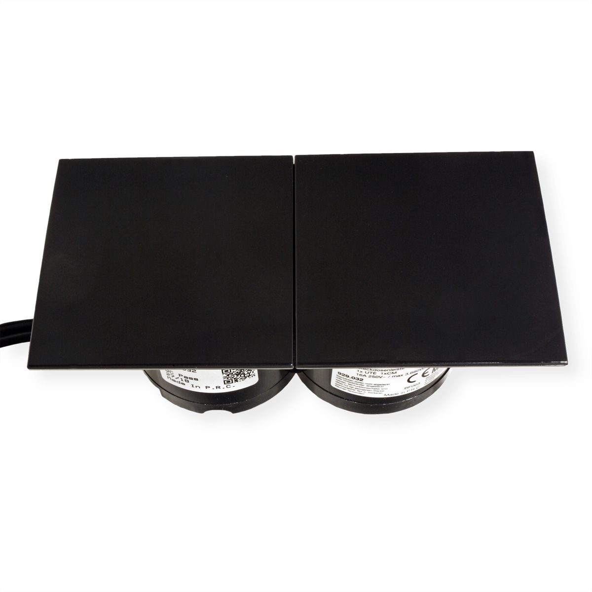 BACHMANN DUE 2x Cover, schwarz