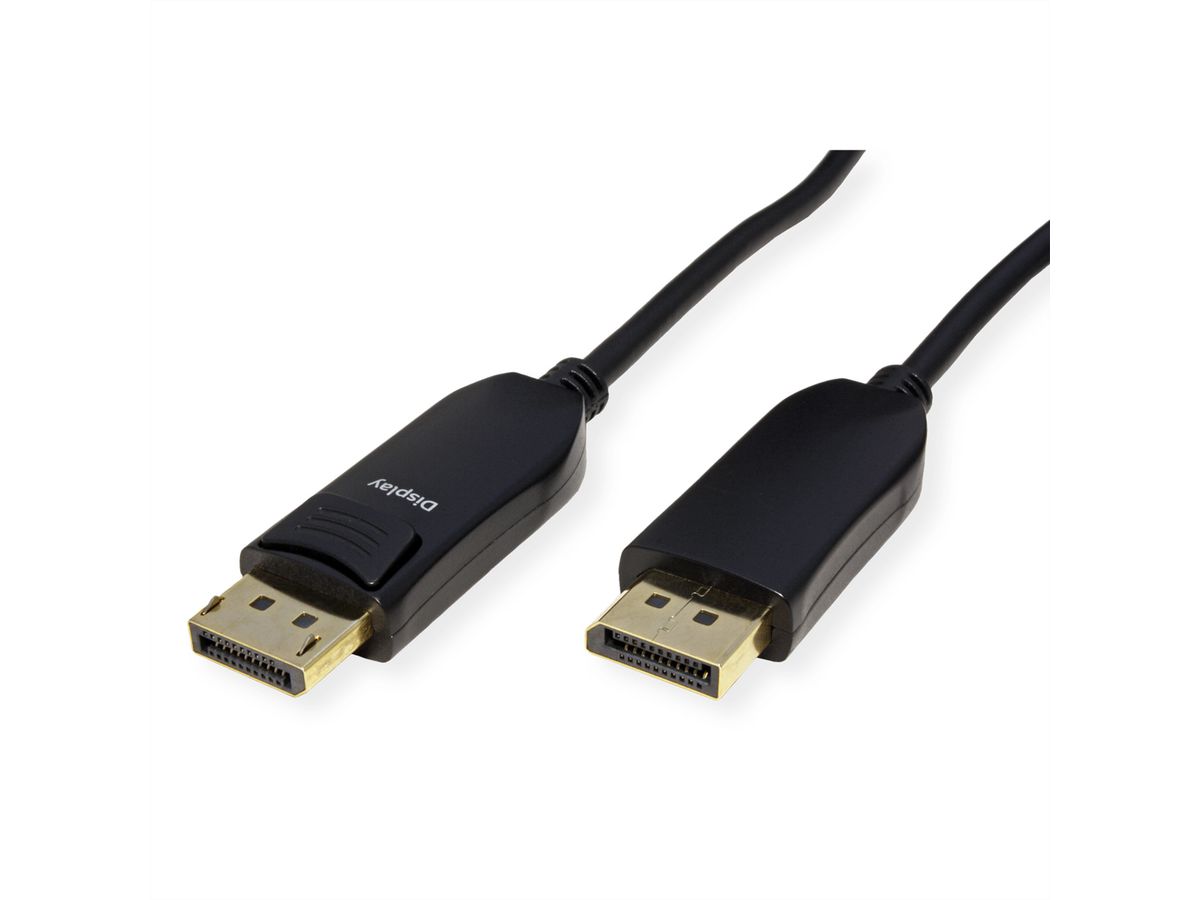 ROLINE DisplayPort v2.1 Kabel (AOC), 10K@60Hz, 54Gbit/s, UHBR13.5, ST/ST, 15 m
