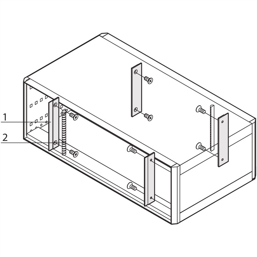SCHROFF EMV-Dichtung Frontplatte / Rückwand - Seitenwand - EMC-TRAEGERLEISTE 5HE FPL-SW