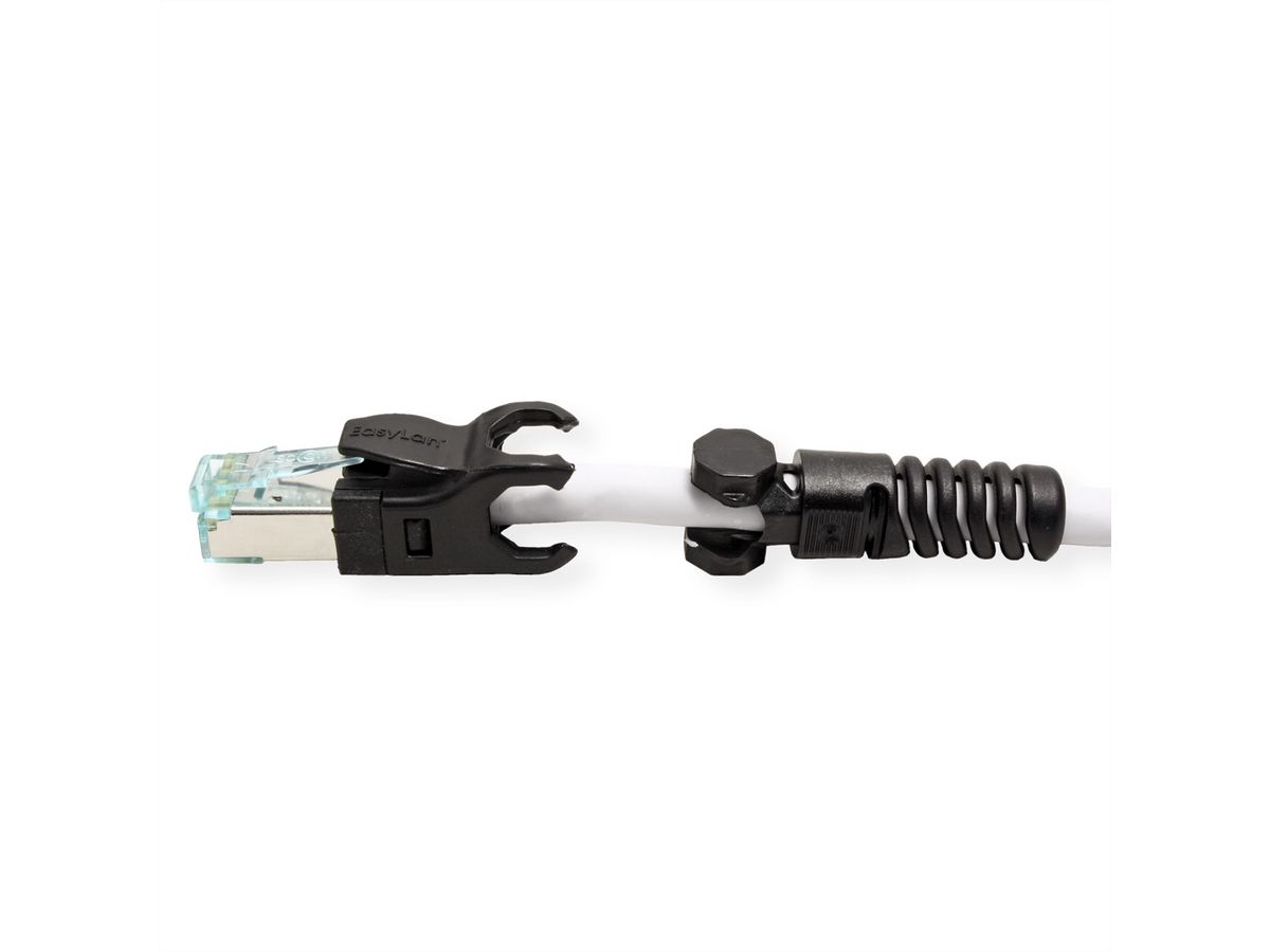EasyLan VarioBoot Patchkabel Kat.6A, S/FTP, grau, 0,5 m