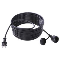 BACHMANN Extension 3G1,5mm², H07RN-F Gummi/Neopren Schutzkontakt, schwarz, 5 m