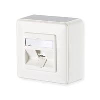METZ CONNECT Modul Anschlussdose AP, 1 Port unbestückt reinweiß