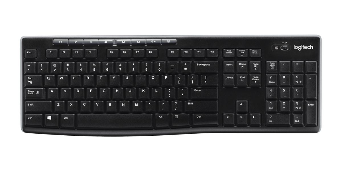 Logitech K270 Tastatur RF Wireless QWERTY Englisch Schwarz