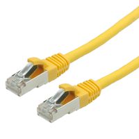 VALUE Patchkabel Cat.6 (Class E) S/FTP (PiMF), LSOH, gelb, 0,5 m