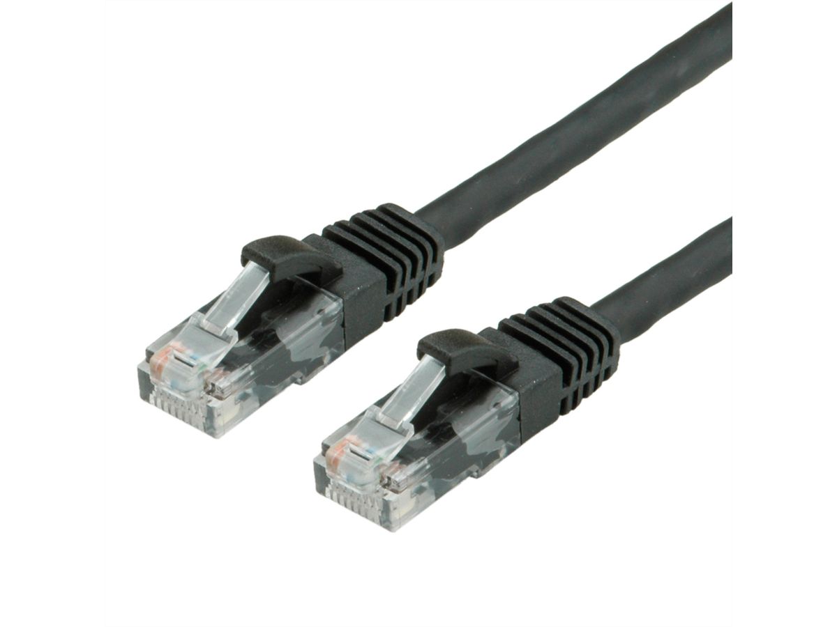 VALUE Patchkabel Kat.6A (Class EA) UTP, schwarz, 15 m