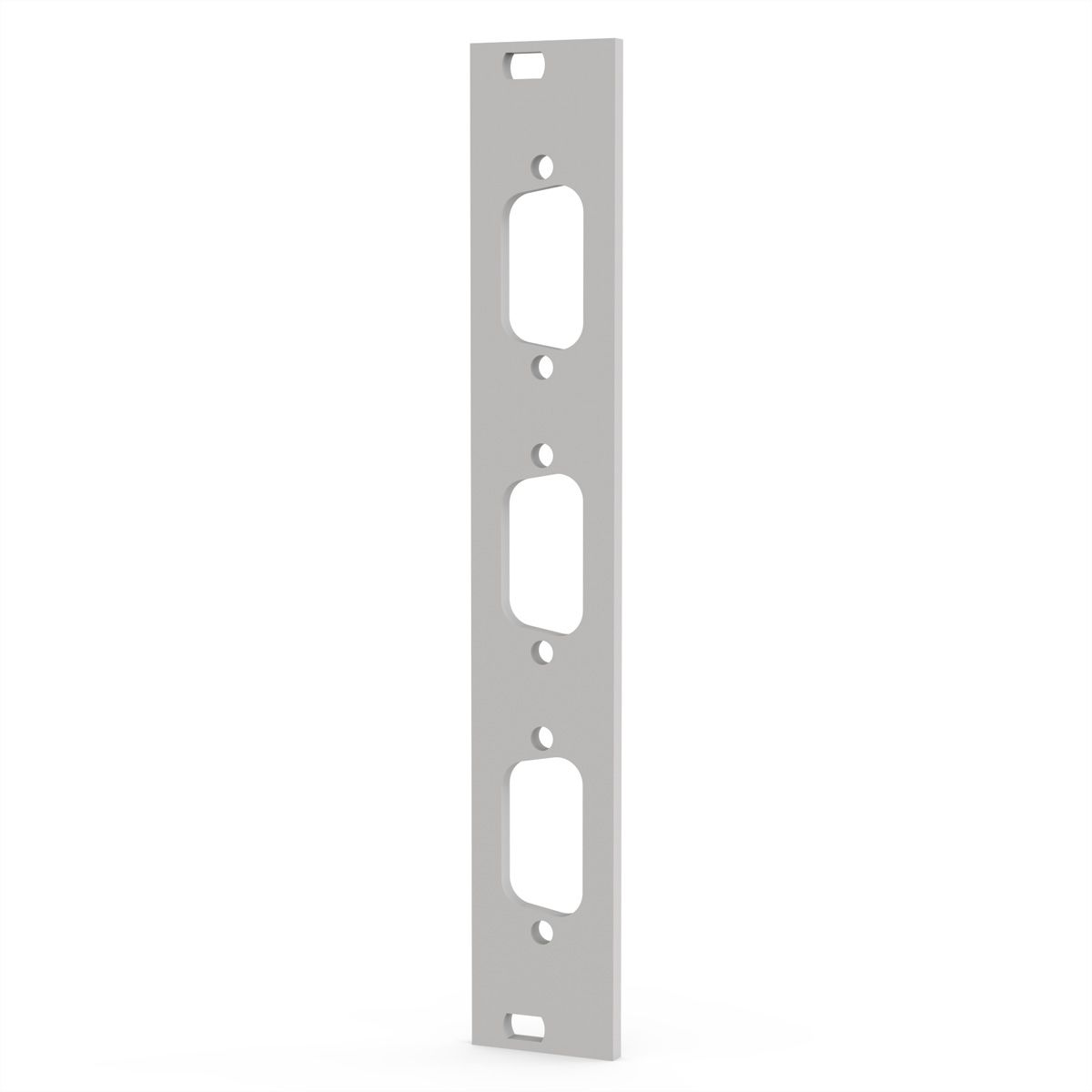 SCHROFF Frontplatte SUB-D Ausbruch - TEILFRONTPL.3HE 4TE 3X9 DC