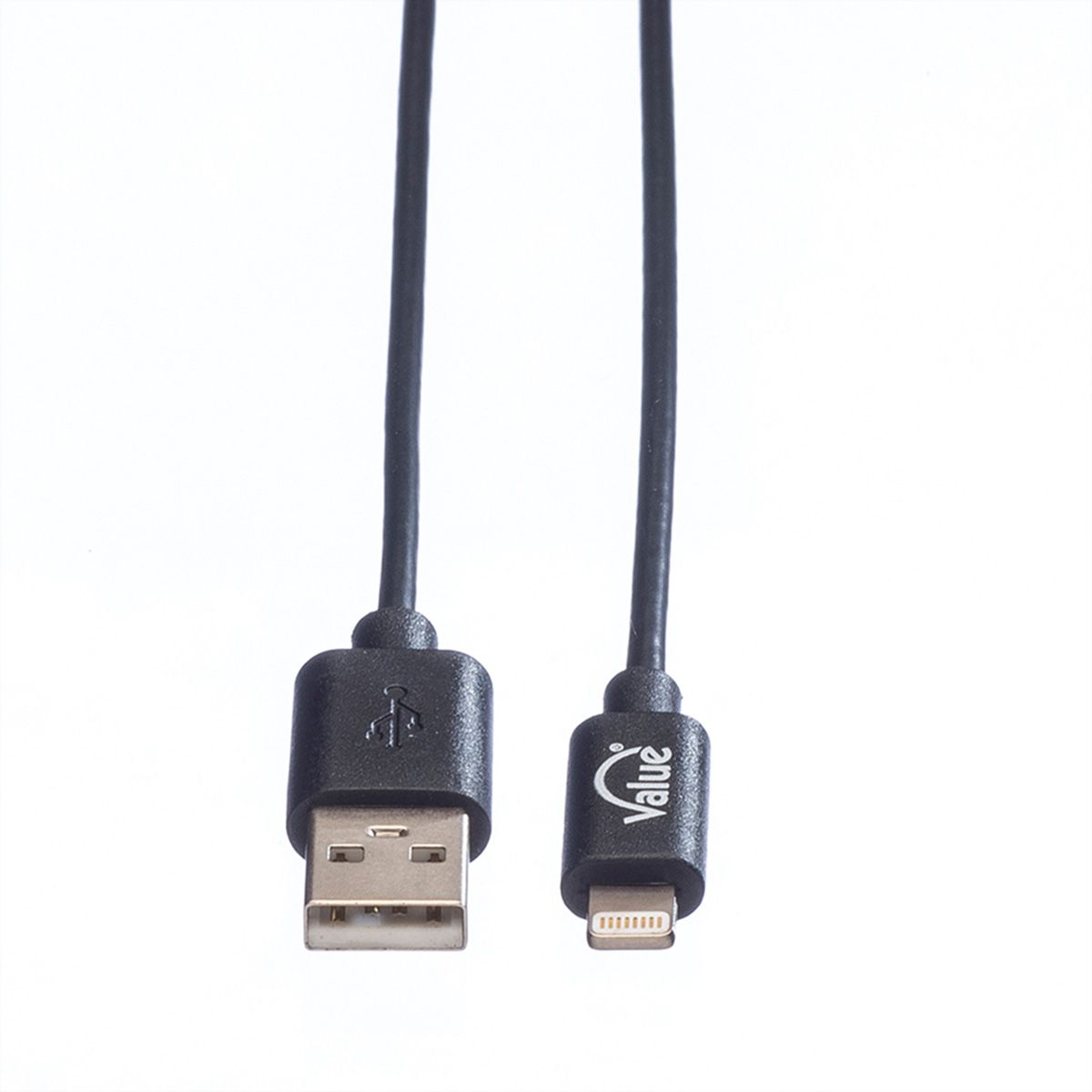 VALUE USB 2.0 Sync- & Ladekabel mit 8pin-Anschluss, 0,15 m