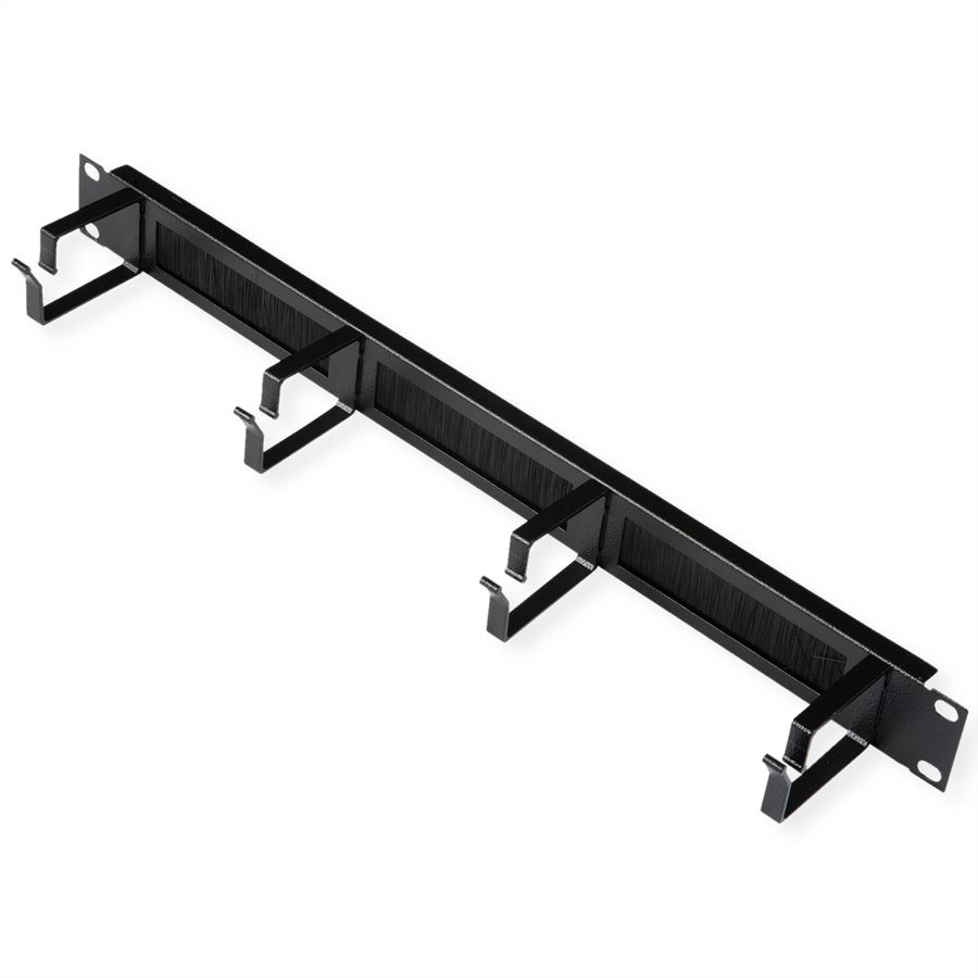 ROLINE 19-Zoll Rangierpanel 1 HE, mit Bürstenleiste 44x60mm schwarz