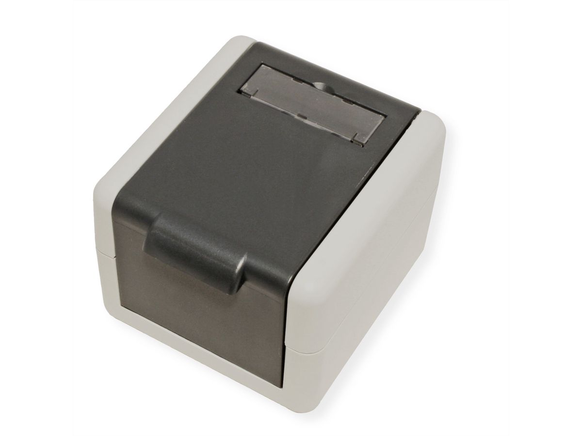 EasyLan preLink / fixLink AP-Dose grau