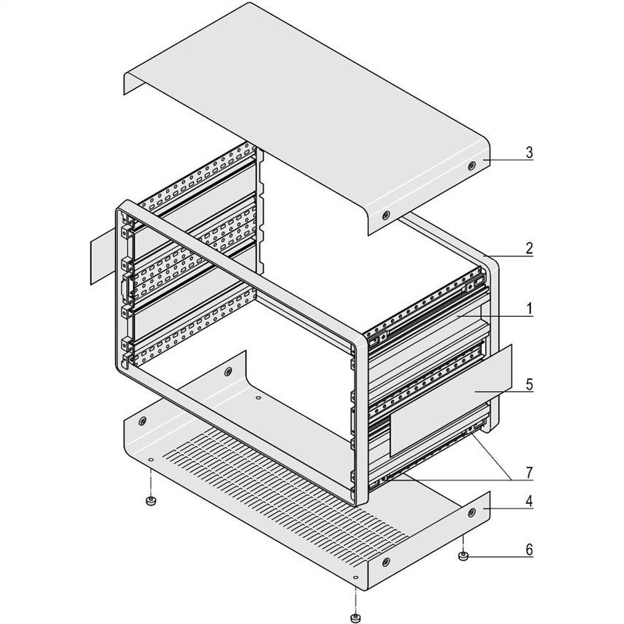 SCHROFF Gehäuse 6 HE - COMPAC PRO GEH.6HE 84TE 271T