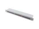 VALUE Kat.6A (Class EA) 19"-Patchpanel, 24 P, geschirmt, grau