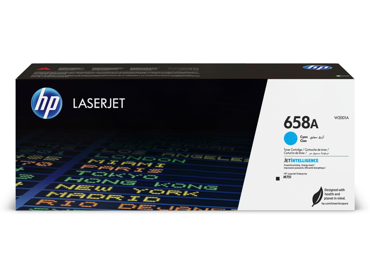 HP 658A Cyan Original LaserJet Tonerkartusche
