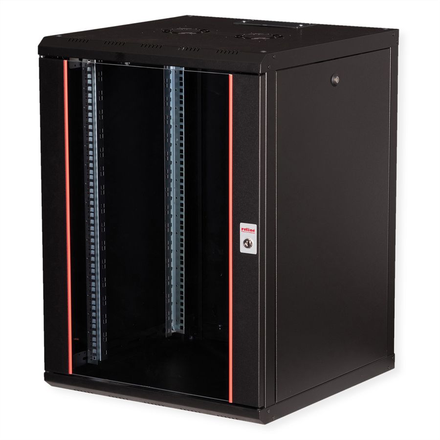 ROLINE 19-Zoll Wandgehäuse Pro 16 HE, 600x600 BxT schwarz