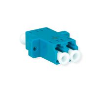 TELEGÄRTNER LC Duplex Kupplung, Single- u. Multimode, Keramikhülse, Kunststoffgehäuse blau