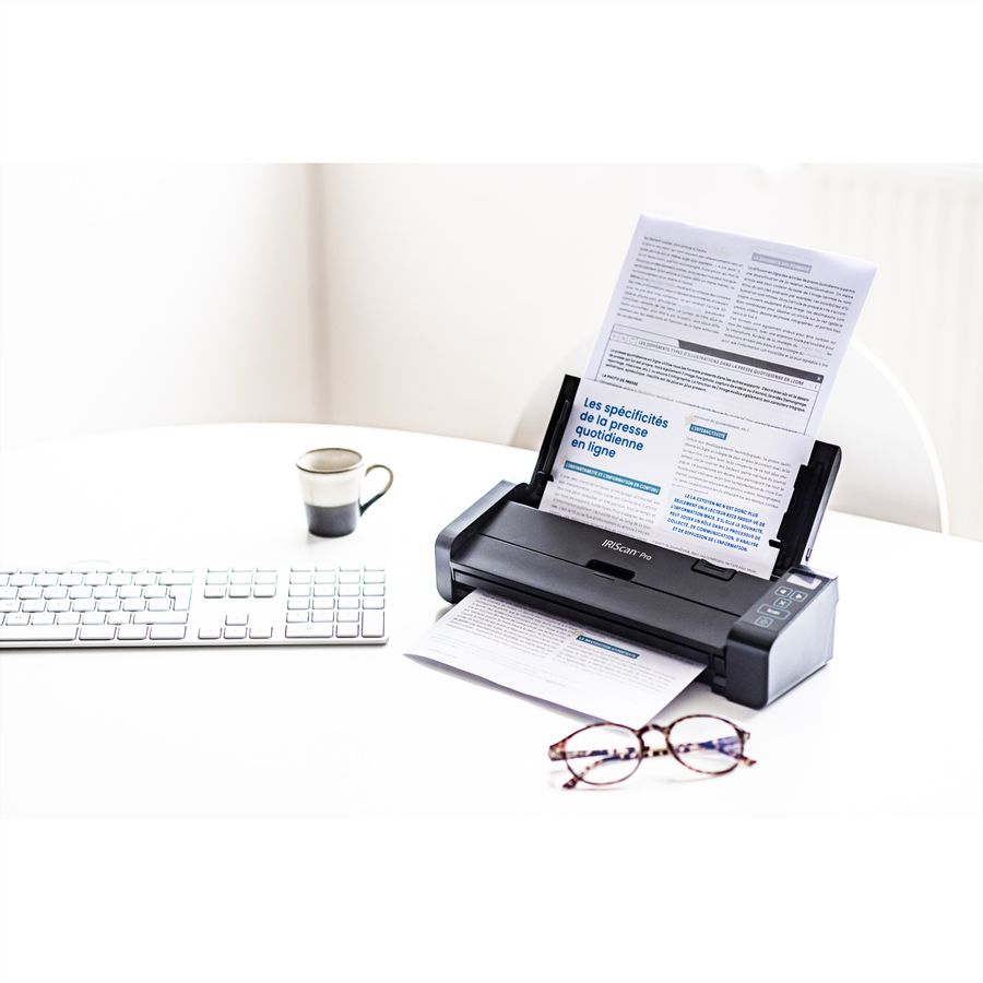 IRISCan Pro 5 23PPM ADF20Pages Dokumentenscanner, Mobiler Scanner mit Mehrfacheinzug