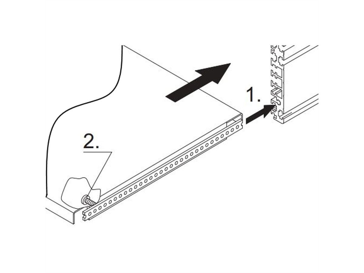 SCHROFF Montageplatte - CHASSISPLATTE 330T