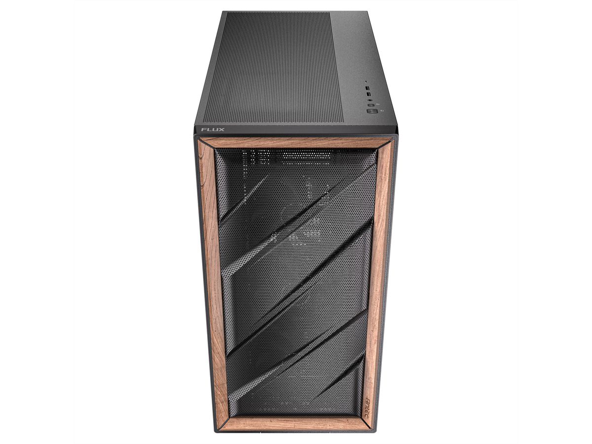 ANTEC FLUX PC Gehäuse Midi Tower Gaming ATX, schwarz