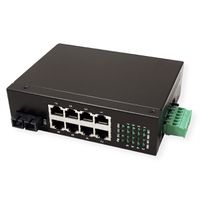 ROLINE Industrie Switch 7x RJ-45, 1x SC, unmanaged