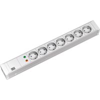 BACHMANN 19" 1,5HE 7xCEE7/3 ws 1xSPD Strom 2,0m CEE7/7