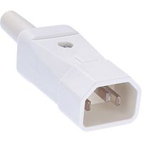 BACHMANN Kaltgerätestecker Typ 749 70°C, weiß