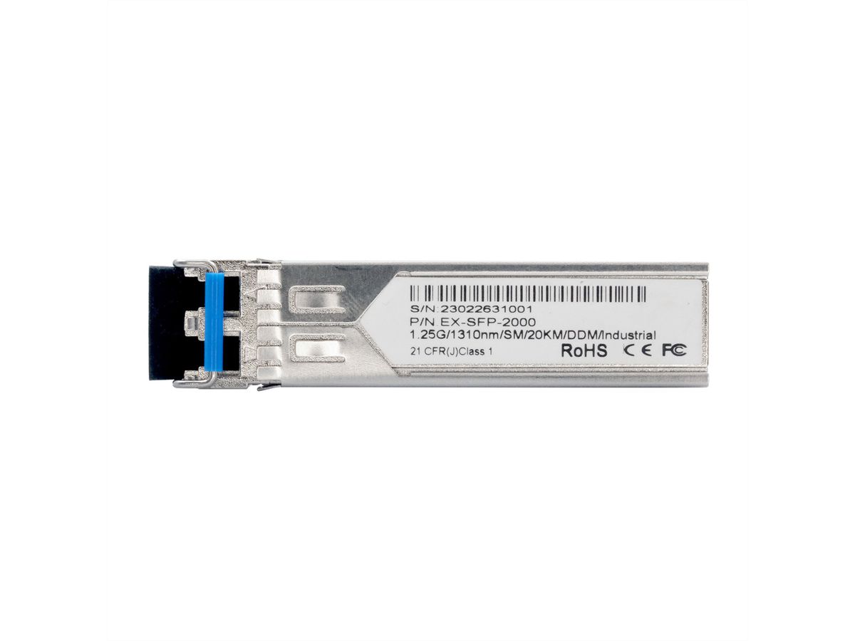EXSYS EX-SFP-2000 SFP Transceiver LC Duplex Singlemode 20km  -40°C bis 85°C