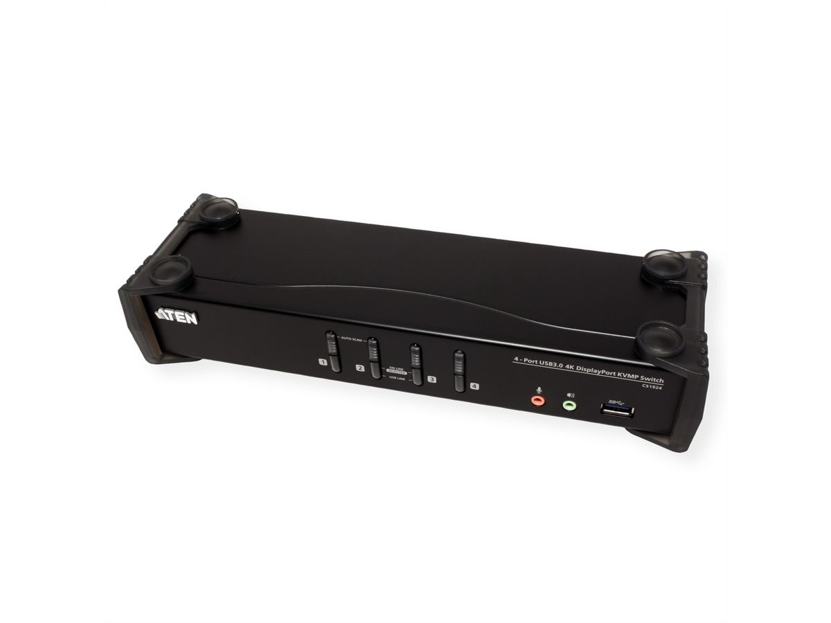 ATEN CS1924 4-Port USB 3.0 4K DisplayPort KVM Switch