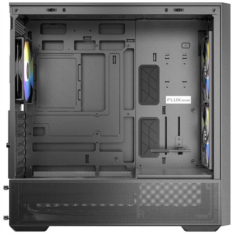 ANTEC FLUX Rear ATX/Micro-ATX/ITX Midi Tower PC Gehäuse , schwarz