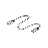 SCHROFF Netzanschlussleitung, IEC - ANSCHLUSSKAB.2,5M IEC C13-C14