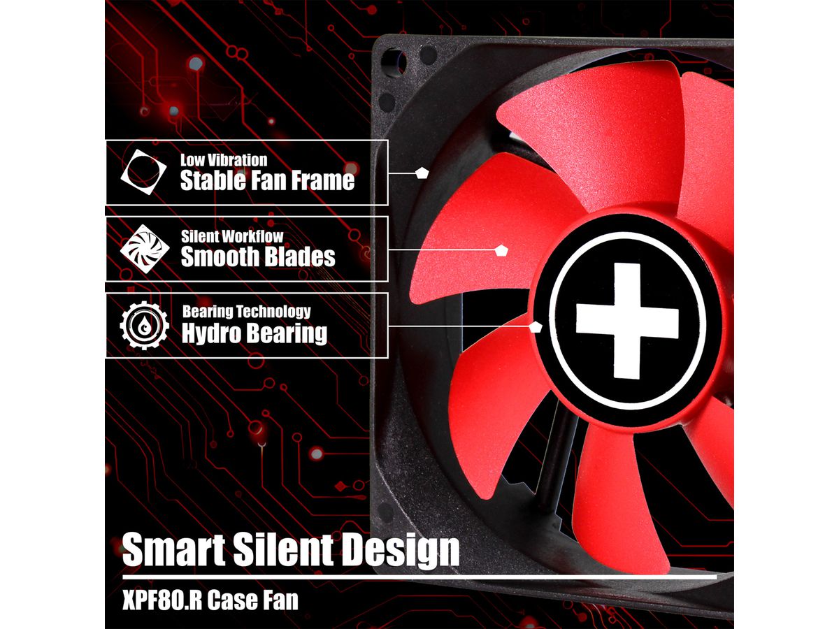 Xilence XPF80.R 80mm Performance Gehäuselüfter, 3PIN