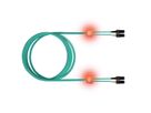 EasyLan LWL-LED-Patchkabel duplex 50/125µm OM3, SC/SC, türkis, 1 m