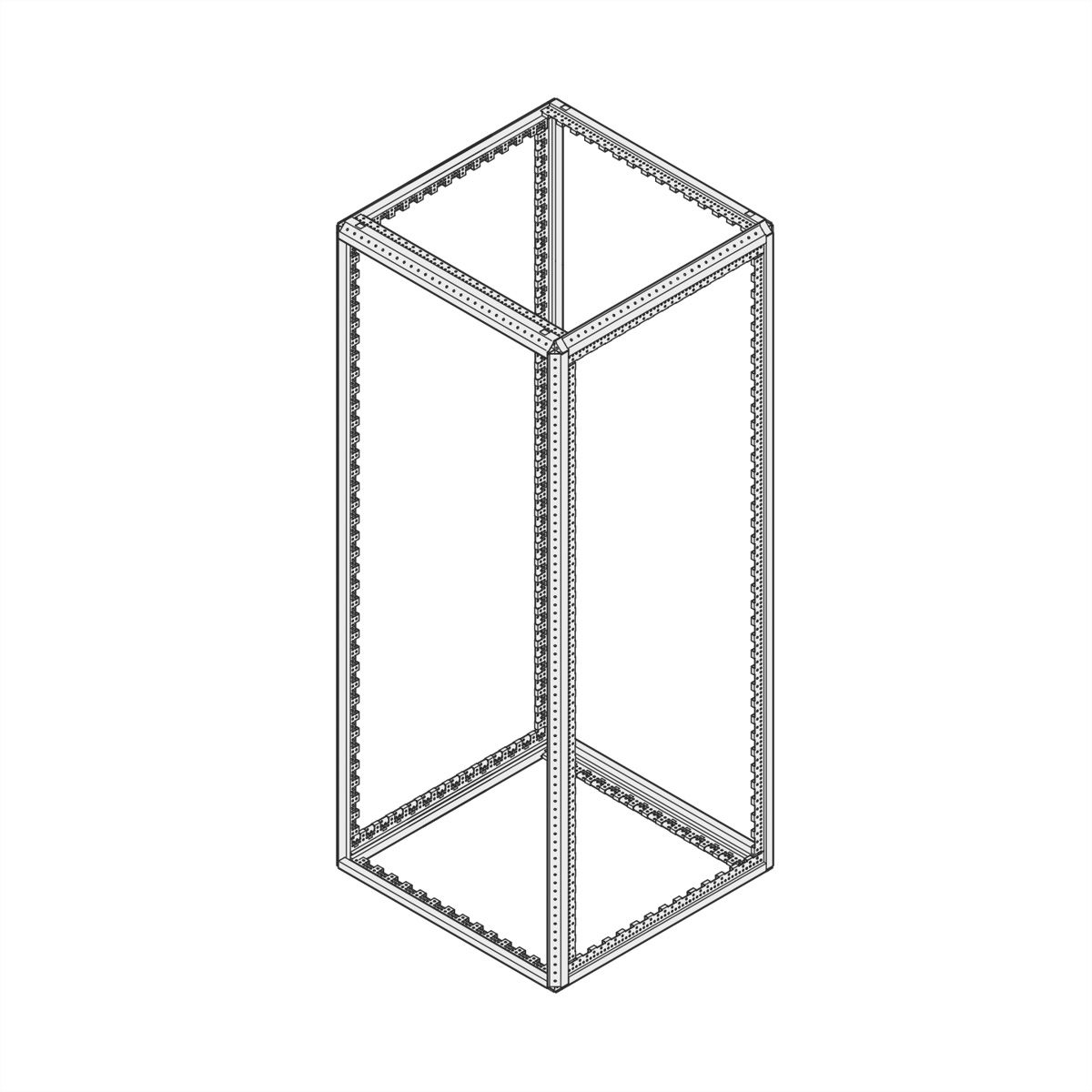 SCHROFF Gestell HD - GEST.HD 2200H 800B 600T 7021