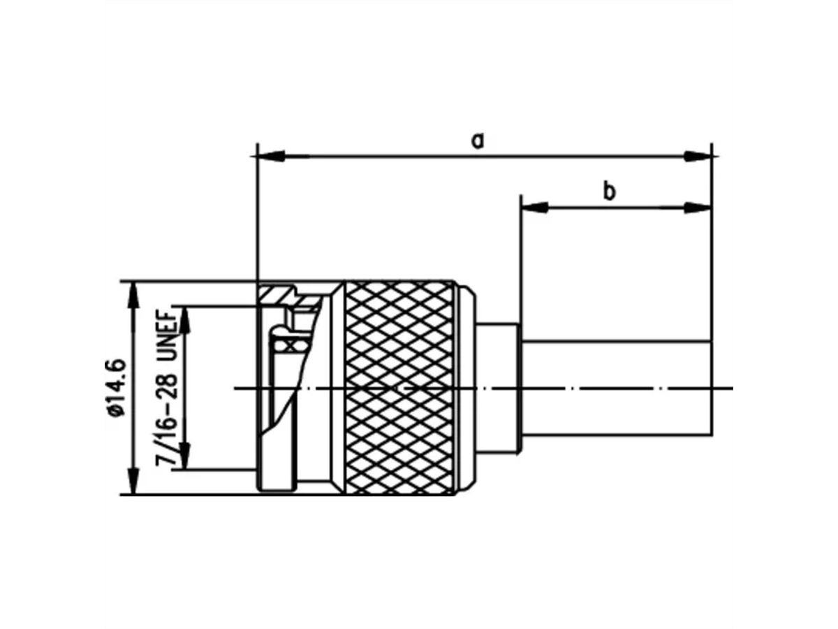 TELEGÄRTNER TNC-Crimpstecker 50 Ohm für RG-58C/U