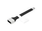 ROLINE USB 3.2 Gen 2 Silikonkabel, C-A, ST/BU, 10Gbit/s, Emark, schwarz, 11 cm