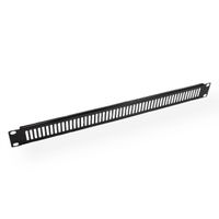 VALUE 19-Zoll-Belüftungs-Frontplatte 1 HE, schwarz