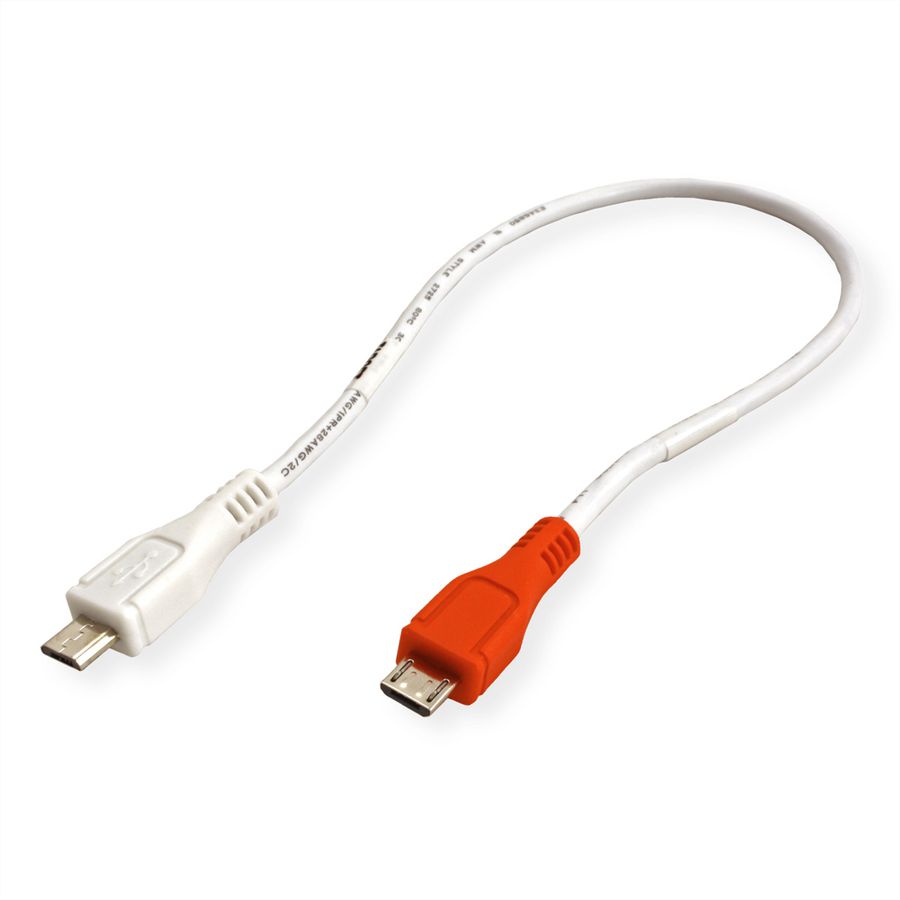 VALUE USB 2.0 Ladekabel, Micro B - Micro B, ST/ST, 0,3m