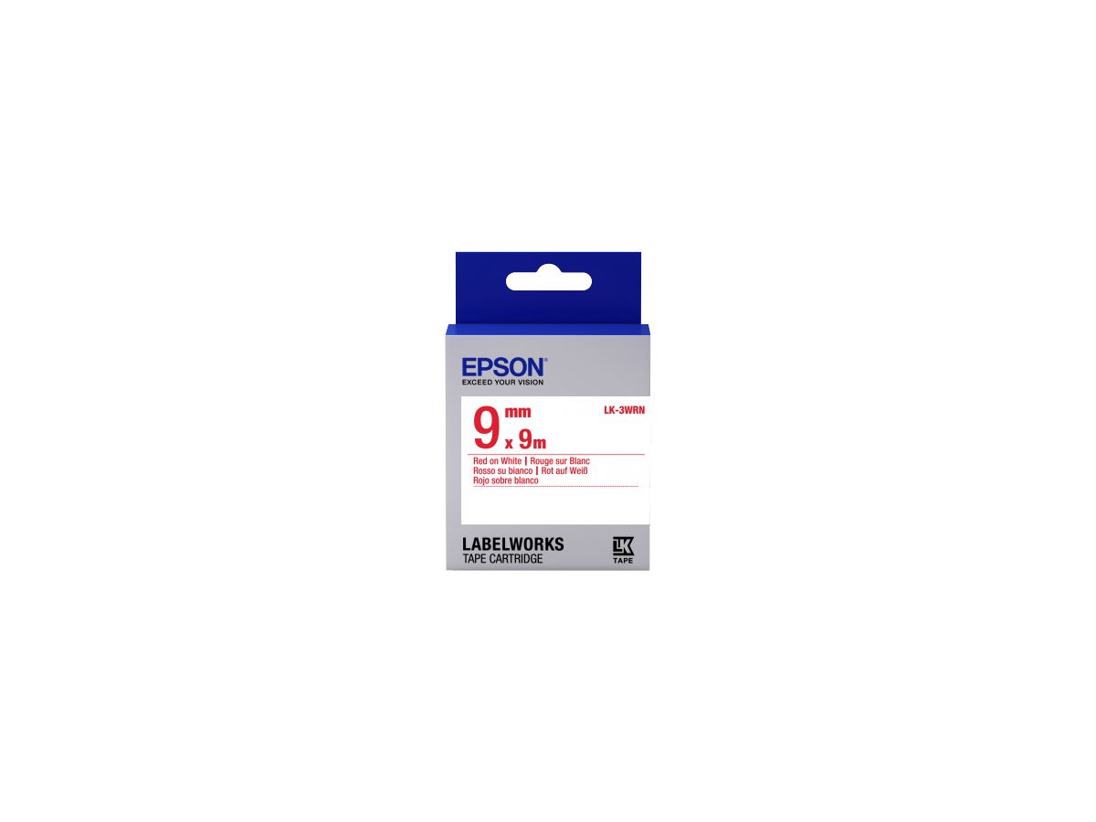 Epson C53S653008 Rot aud Weiss Etiketten erstellendes Band