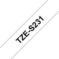 Brother TZE-S231 Etiketten erstellendes Band Schwarz auf weiss TZ