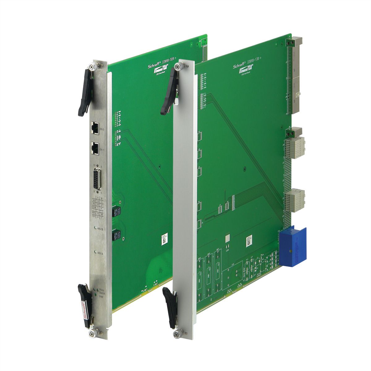 SCHROFF Frontplattensatz mit AdvancedTCA-IEA-Griff - FRPL SET VA IEA PLUNGER ATCA