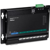 TRENDnet TI-PG102F PoE+ Switch 10-Port Industrie Wall-Mount Front Access