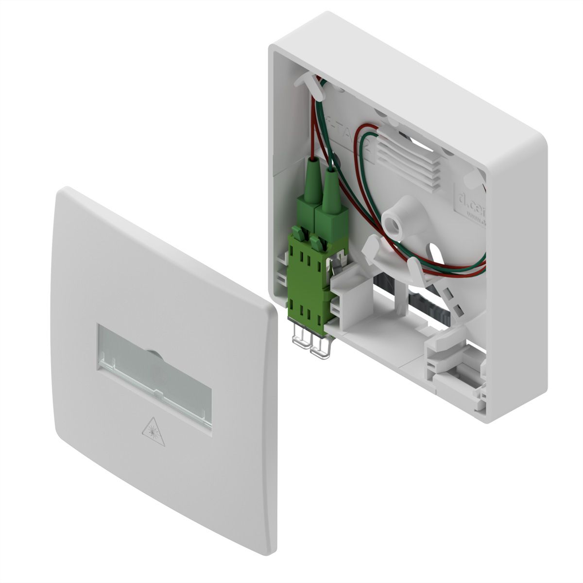 d.center® Gf-TA 42, vorkonfektioniert, 1x LCD/APC Kupplung, 1x LC/APC-Duplex-Kabel, 15 m