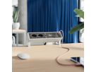 BACHMANN DESK2 2xCH 1xUSB A/C 22W, 0,2m GST18 INOX Schweiz