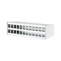 METZ CONNECT Keystone AP-Gehäuse 24 Port reinweiss RAL9010