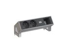 BACHMANN DESK2 2x Schutzkontakt 1x ABD GST18 Inox