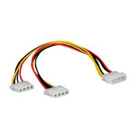 ROLINE Y-Kabel 4 pol. HDD / 2x 4 pol. HDD, 0,3 m