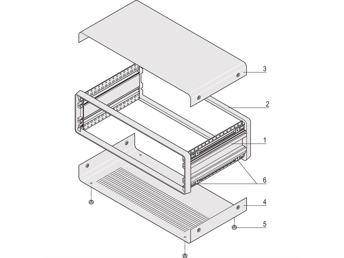 SCHROFF Gehäuse 3 HE - COMPAC PRO GEH.3HE 42TE 331T