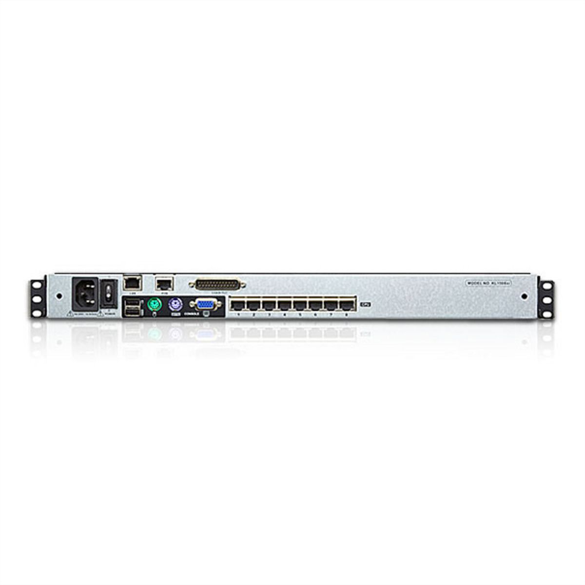 ATEN KL1508AiM KVM Over IP Switch, 8 Port, 43cm LCD, VGA, PS/2-USB, DE-Layout