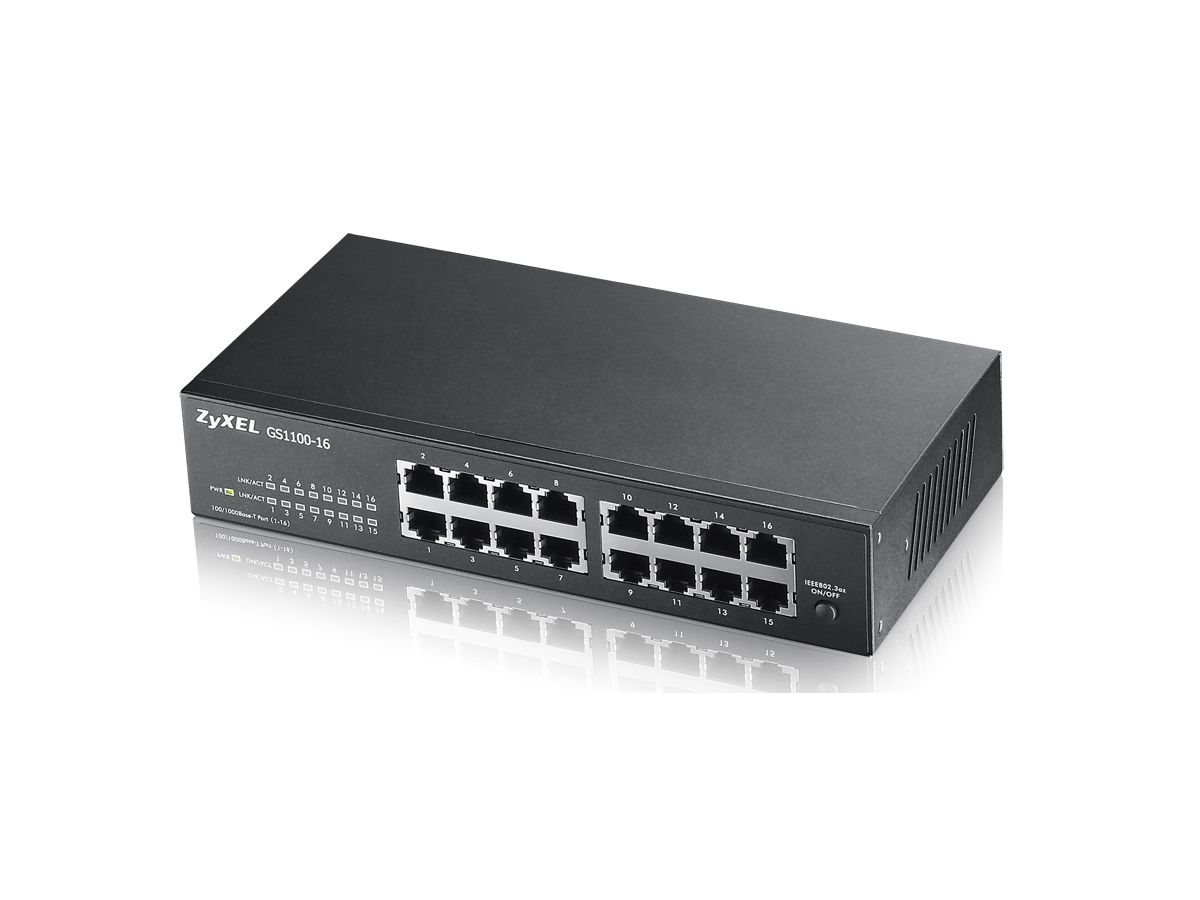 Zyxel GS1100-16 Unmanaged Gigabit Ethernet (10/100/1000)