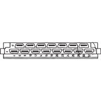 SCHROFF Steckverbinder H 15 F - FEDERLEISTE H15F