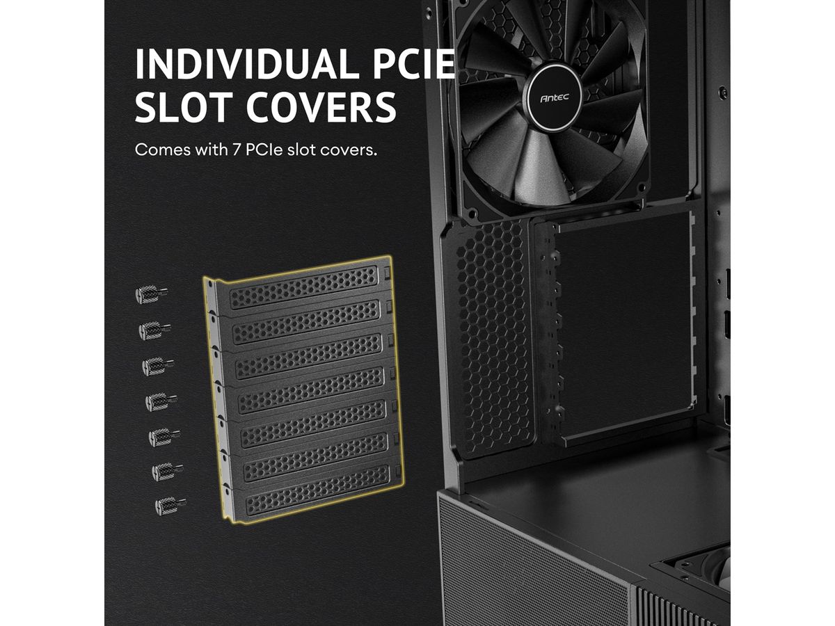 ANTEC Constellation C6 Curve Air PC Gehäuse ATX Midi Tower, schwarz